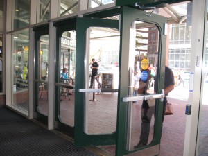 Transportation Building Balanced Doors