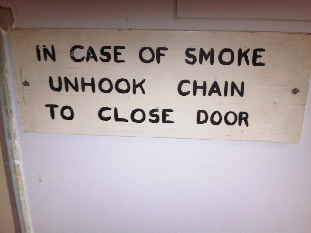In case of smoke...