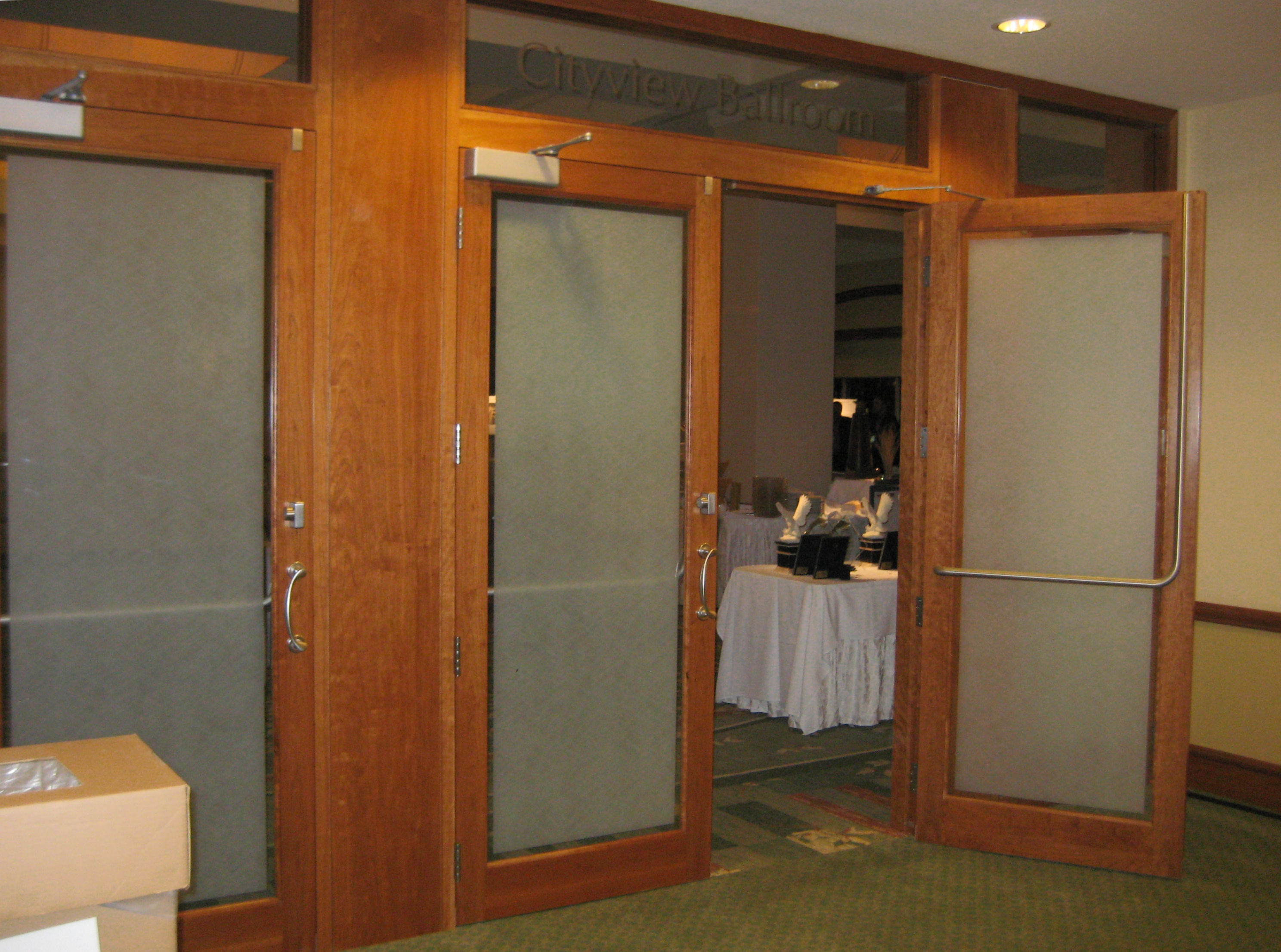 Tubular Panics On Wood Doors I Dig Hardware