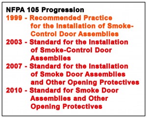 NFPA 105 Progression